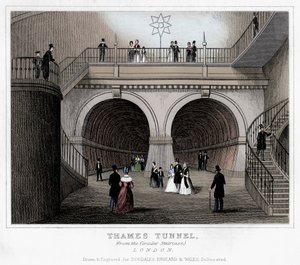 Thames Tunnel, Londýn, 19. století od Unbekannt