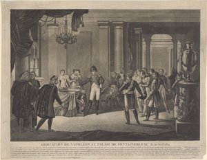 Abdikace Napoleona ve Fontainebleau, 1814 od Unbekannt