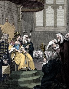 Akt o unii mezi Anglií a Skotskem byl čten před královnou Annou, 1826 od Unbekannt