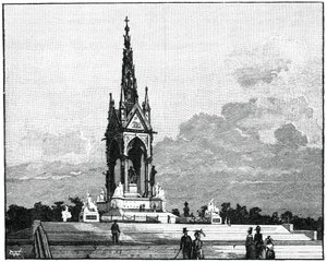 Albert Memorial, Kensington, Londýn, 1900 od Unbekannt