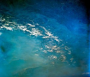 Alpy z vesmíru. Fotografie NASA od Unbekannt