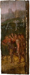 Anděl zjevující se pastýřům v pozadí, 1600. od Unbekannt