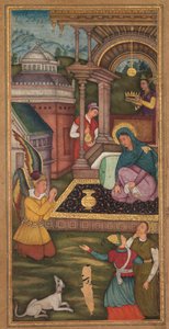 Zvěstování, z Mirat al-quds otce Jerome Xavier Spanish, 1549-1617, 1602-1604. od Unbekannt