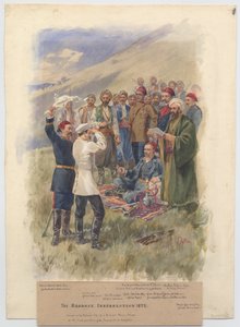 Dubnové povstání 1878. Jednání na velitelství povstalců, 1878 od Unbekannt