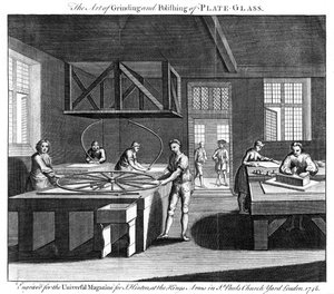 Umění broušení a leštění tabulového skla, 1748 od Unbekannt