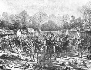 Ashanti Expedition, 1873-74: Sir Garnet Wolseley vstupuje do Kumasi, 4. února 1874, 1901. od Unbekannt