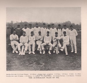 Australský kriketový tým z roku 1912 od Unbekannt