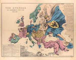 The Avenger: An Allegorical War Map for 1877, 1876-1877. od Unbekannt