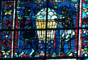Bakers, vitráže, katedrála v Chartres, Francie, 1194-1260 od Unbekannt