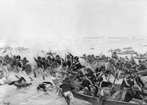 Bitva u Aboukiru, Egypt, 1801 od Unbekannt