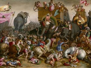 Bitva u Zamy po roce 1567. od Unbekannt