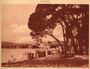 Pláž, Juan-les-Pins, 1930. od Unbekannt