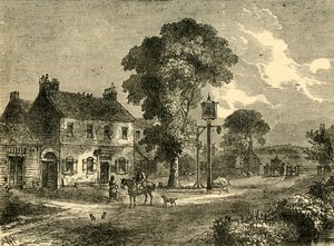 The Bell Inn, Kilburn, 1750, c1876. od Unbekannt