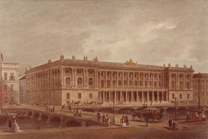 Berlínská burza na Burgstrasse, konec 1860-počátek 1870 od Unbekannt