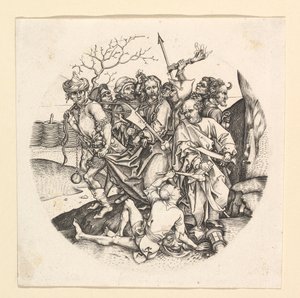 Kopie Zrady Krista v rondelu, ca. 1435-1491. od Unbekannt