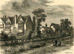 Černobílý dům, 1800, c1876. od Unbekannt