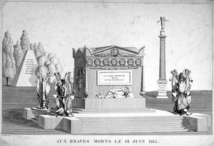 Stateční mrtví z 18. června 1815, 19. století od Unbekannt