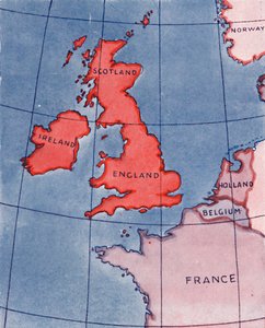 Britské ostrovy a Francie, Belgie a Holandsko v poledne v polovině léta 1935 od Unbekannt