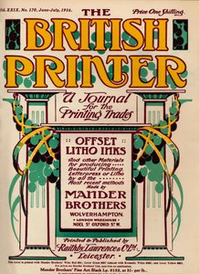 Britská tiskárna - reklama, 1916 od Unbekannt