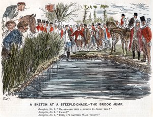 The Brook Jump, 1863 od Unbekannt