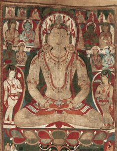 Buddha Amitayus navštěvovaný bódhisattvy, 11. nebo počátek 12. století. od Unbekannt