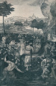 Upálení Jana Husa kostnickým koncilem, 6. července 1415, 1907 od Unbekannt