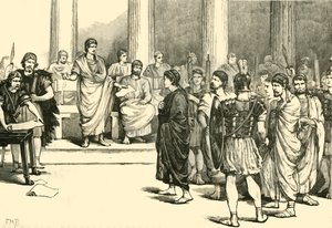 Catilinariánští spiklenci před senátem, 1890. od Unbekannt