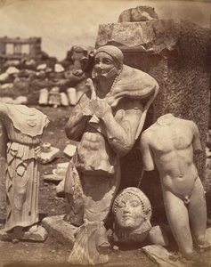 The Calf-Bearer and the Kritios Boy Krátce po exhumaci na Akropoli, Danse..., ca. 1865. od Unbekannt
