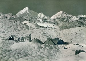 Tábor pod Jongsong La, c1903 od Unbekannt