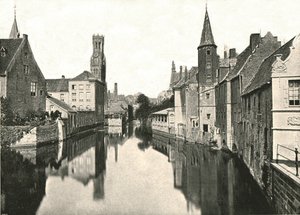 Kanál, Bruggy, Belgie, 1895. od Unbekannt