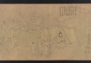 Zajetí Cai Wenji, dynastie Ming, 14.-15. století. od Unbekannt