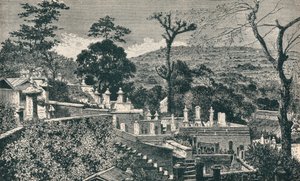 Cemetery Hill v Nagasaki, Japonsko, před moderní expanzí města, 1907 od Unbekannt