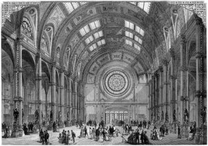 Central Hall, Alexandra Palace, Londýn, 1875 od Unbekannt