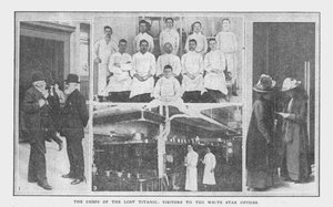 The Chefs of the Lost Titanic, and Visitors to White Star Offices, 20. dubna 1912. od Unbekannt