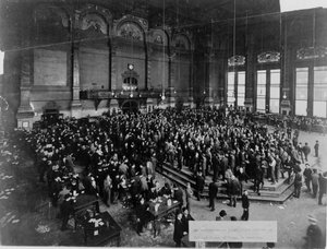 Zasedání Chicago Board of Trade, c. 1900 od Unbekannt