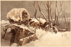 Vánoční vůz, 1866 od Unbekannt