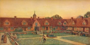 The Churchill Cottage Homes, Somerset. Silcock a Reay, architekti, 1907 od Unbekannt