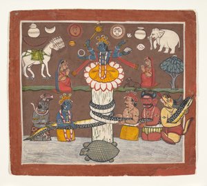 Stloukání oceánu mléka, ca. 1780-90. od Unbekannt