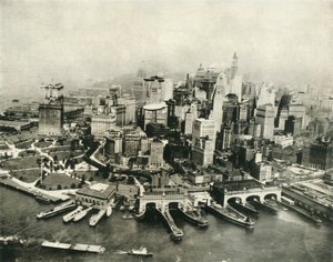 Město New York při pohledu ze vzduchu, 1936. od Unbekannt