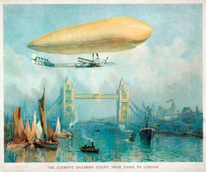 „Let Clementa-Bayarda z Paříže do Londýna“, c 1908 od Unbekannt