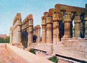 Kolonáda Amenhotepa III., Chrám v Luxoru, Egypt, 20. století od Unbekannt