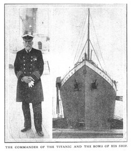 Velitel Titaniku a luky jeho lodi, 20. dubna 1912. od Unbekannt
