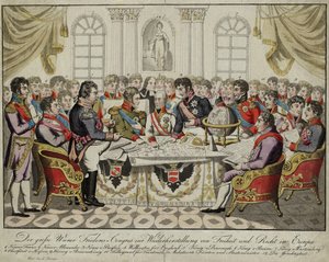 Vídeňský kongres, c. 1815 od Unbekannt