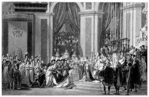 Svěcení císaře Napoleona a korunovace císařovny Josefíny, 1804 1900 od Unbekannt