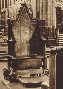 The Coronation Chair and the Stone of Scone, 1937 od Unbekannt