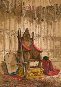 The Coronation Chair, c1845, 1864 od Unbekannt