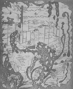 Cottoniana nebo anglosaská mapa MS Tib. BV, c995, 1903 od Unbekannt