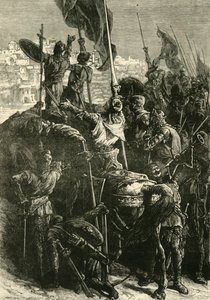 Křižáci před Jeruzalémem, 1099, 1890. od Unbekannt
