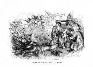 Smrt generála Wolfa v Quebecu, 1759, 1872 od Unbekannt