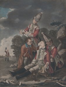 Smrt generála Wolfa v Quebecu září 1759, 10. října 1779. od Unbekannt